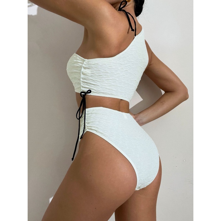 Bộ Bikini Hai Mảnh Buộc Dây Lưng Cao H668