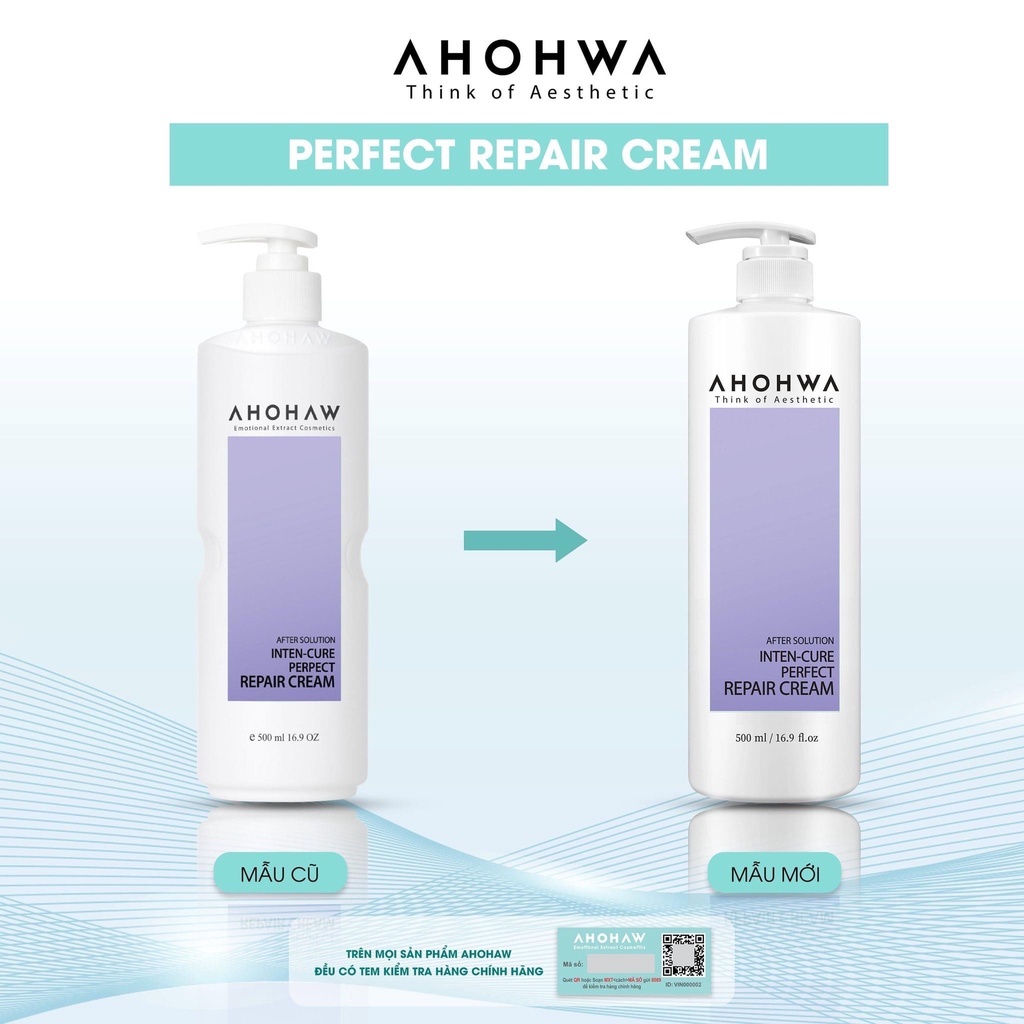 Kem B5 Aho phục hồi da Ahohaw Inten Cure Perfect Repair Cream 500ml