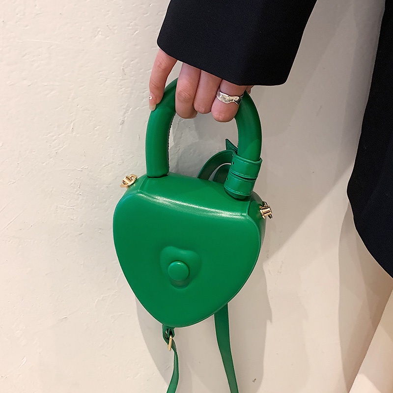 Túi Đeo Chéo mini Hình Trái Tim Đơn Giản Thời Trang