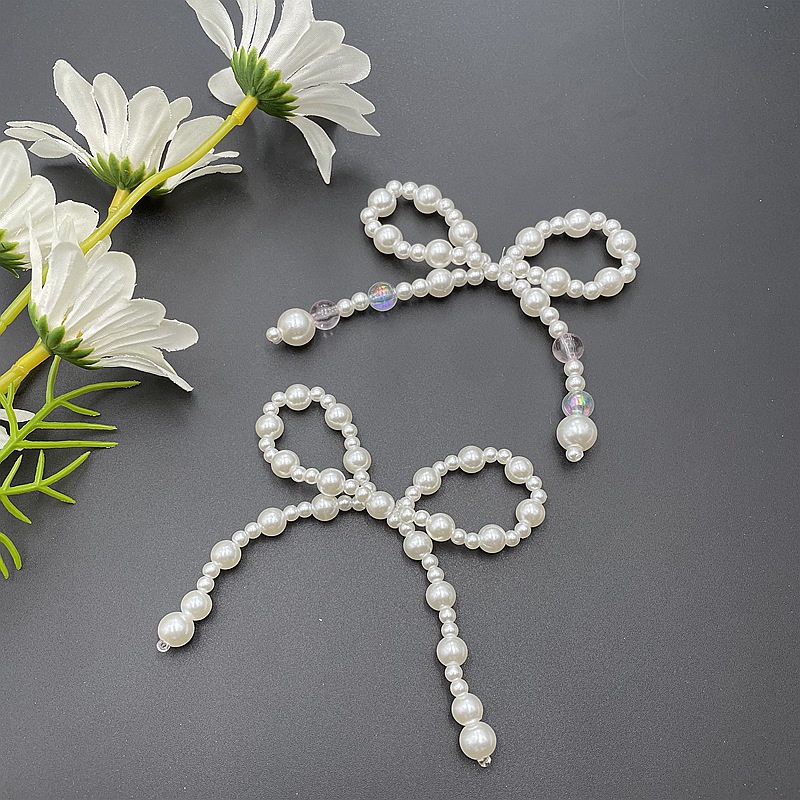 2027081  Hạt Ngọc Trai Giả Hình Nơ Đính Trang Trí Giày Dép / Mũ DIY