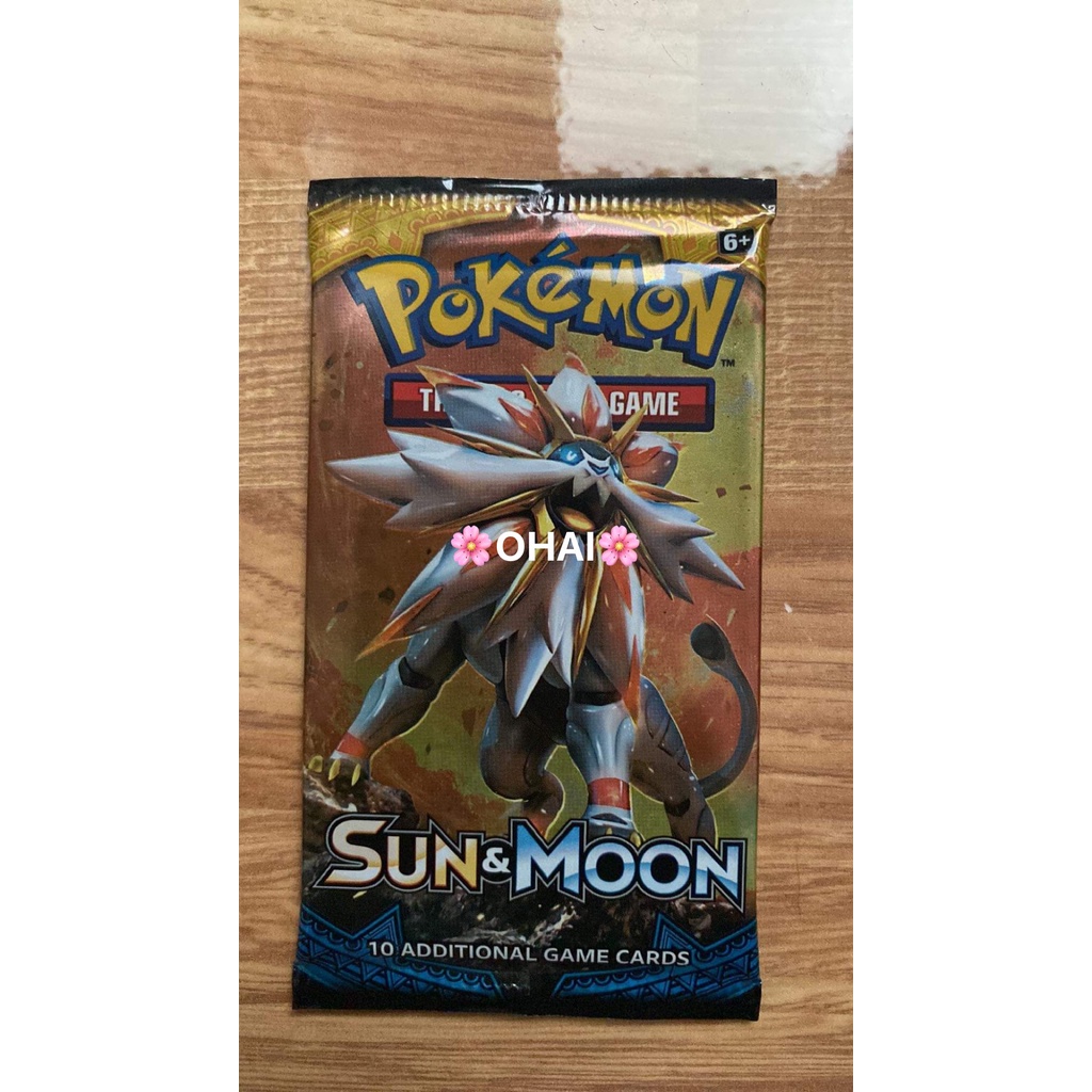 MỘT PACK GÓI LẺ Thẻ Pokemon TCG Sun & Moon Chính Hãng Mới 100%