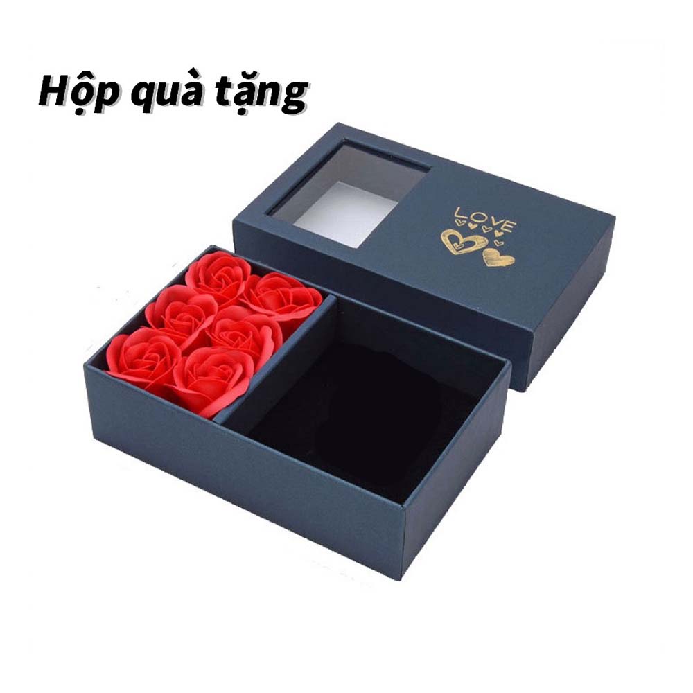 Hộp Quà Tặng Sinh Nhật, Valentine Hộp Đựng Quà Hoa Hồng Sáp Thơm Kèm Túi