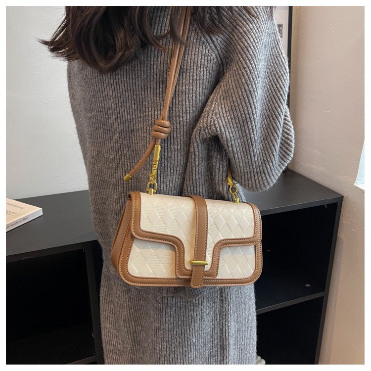 Túi đeo chéo , đeo vai nữ họa tiết da vân hình thoi hàng mới 2023 nổi bật SL75