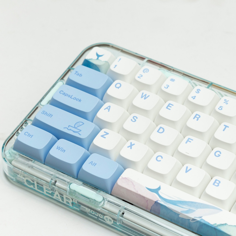 136 Phím Haiyun Keycaps XDA Profile Cá Voi Đại Dương PBT Dye Sub Bàn phím cơ Keycap