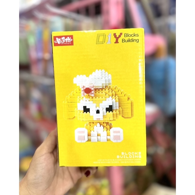 Đồ Chơi Lắp Ráp Nonlego Thỏ Tím, Mèo Hồng, Pikachu Cho Bé