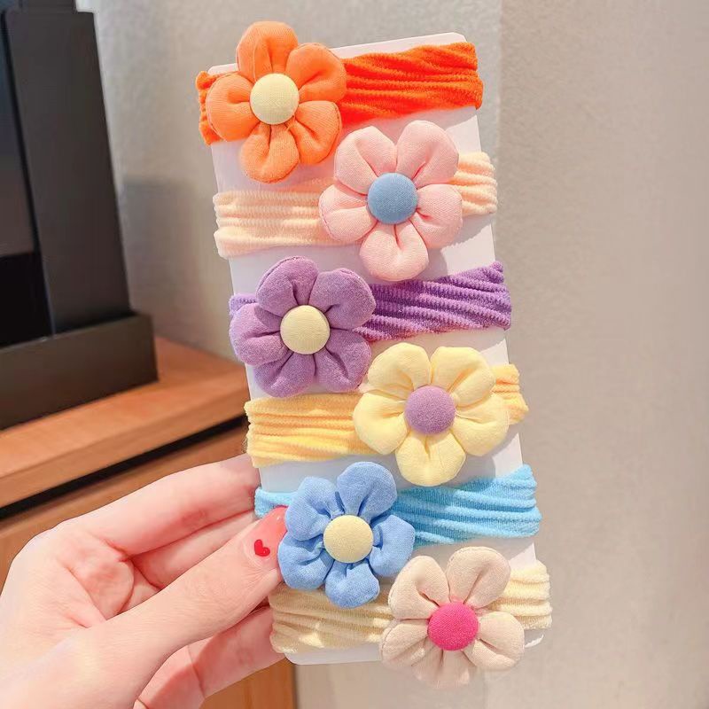 Dây Buộc Tóc Cao Su Co Giãn Tốt Thời Trang Xuân Hè Cho Bé Gái