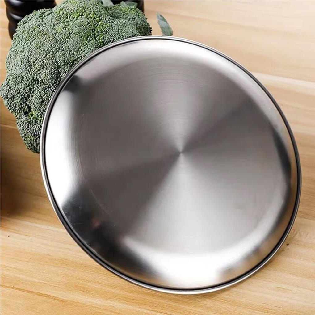 Đĩa Đựng Thức Ăn Bằng Thép Không Gỉ Tiện Dụng Khi Đi Cắm Trại