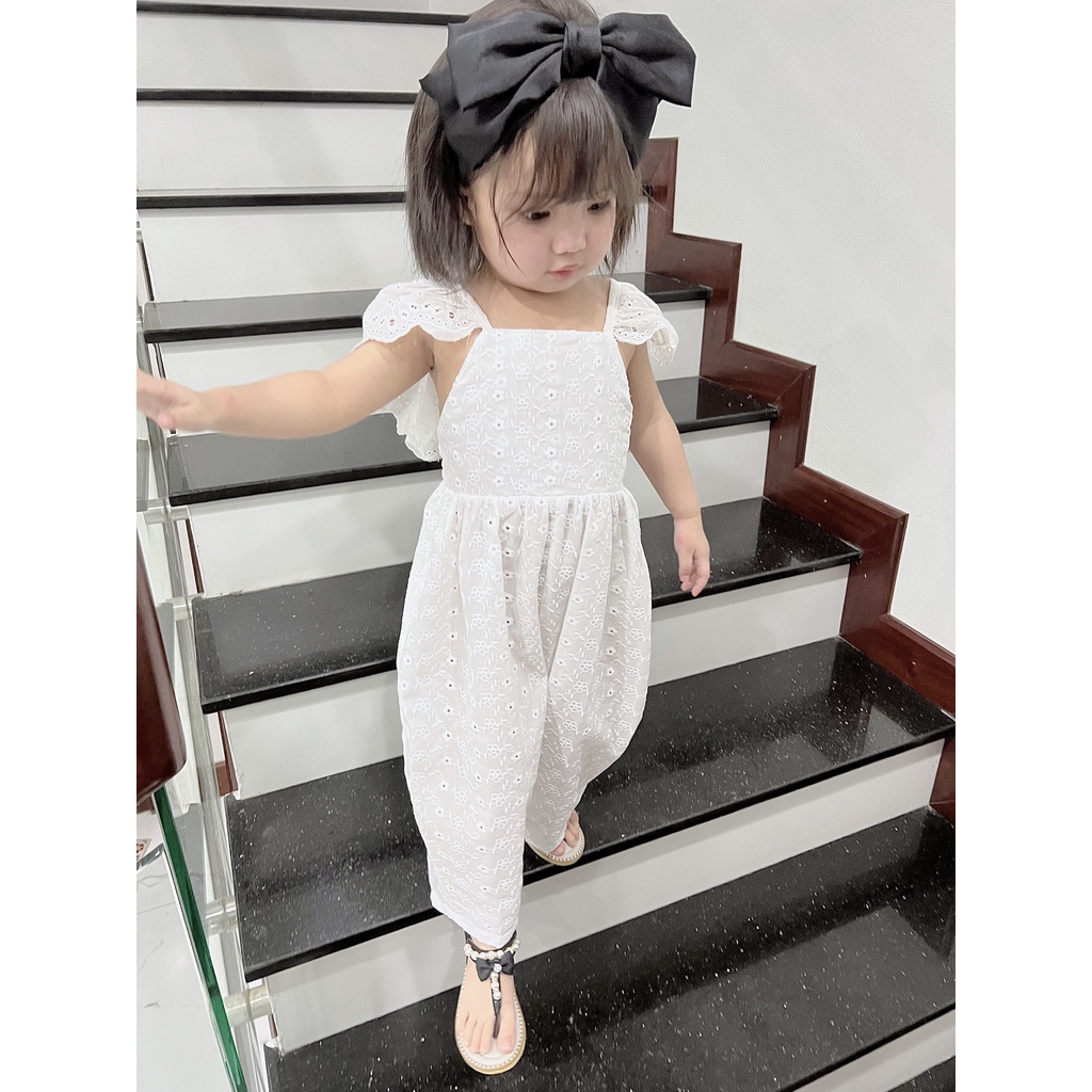 Jumsuit Thô Boi Cực Xinh Cho Bé Đi Chơi Đi Biển