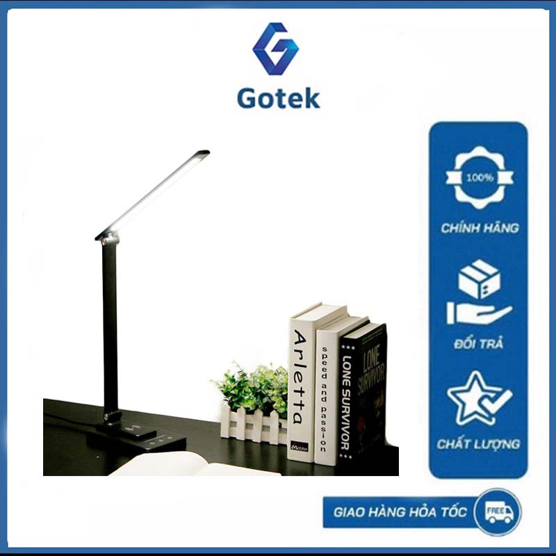 Đèn Học Để Bàn Mini Gấp Gọn Bảo Vệ Mắt Kiêm Sạc Không Dây Đèn Bàn Học LED Đọc Sách Làm Việc Chống Cận Cao Cấp