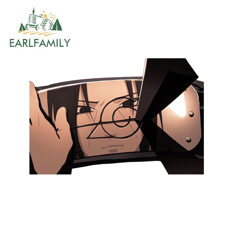 Miếng Dán Trang Trí Xe Hơi / Xe Máy Họa Tiết Hoạt Hình Naruto Uchiha Itachi 13Cmx8.7Cm Bằng Vinyl Chống Thấm Nước