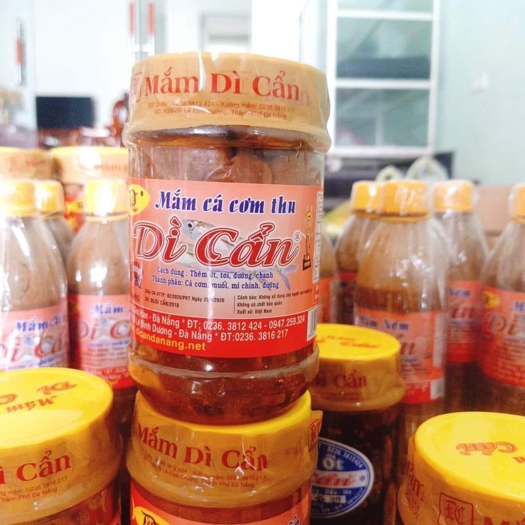 Mắm Cá Cơm Dì Cẩn Hủ 500gr Mắm Cái Đặc Sản Đà Nẵng - Tròn Vị Thơm Ngon