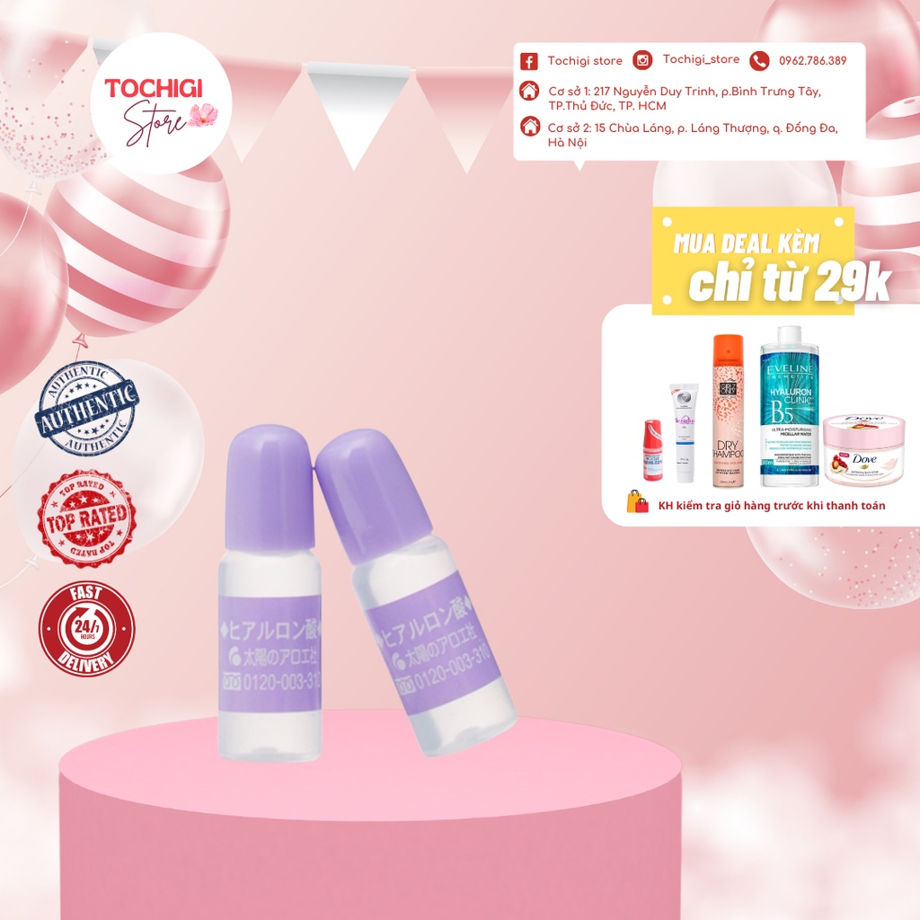 Tinh chất Serum HA Taiyou No Aloe Nhật Bản chỉ 1 giọt giúp làn da căng mọng