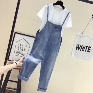 {order bigsize,S-5xl}Quần yếm dây mảnh túi hộp lệch - Có ảnh thật