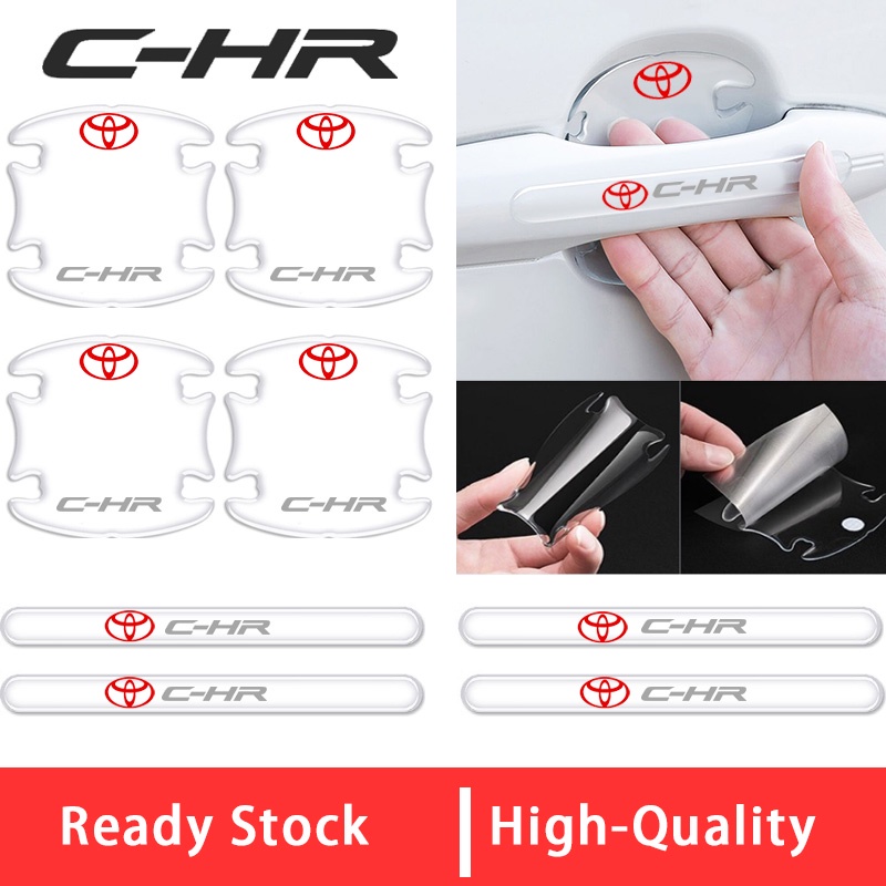 Miếng Dán Bảo Vệ Tay Nắm Cửa Trong Suốt Chống Trầy Cho Xe Hơi Toyota C-HR CHR