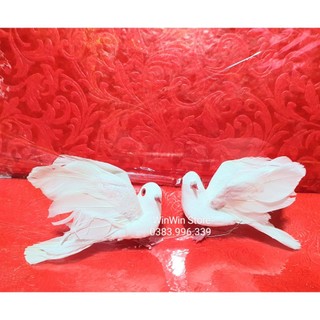 Chim bồ câu xốp, đôi chim câu xốp trang trí, làm đồ handmade, quà tặng, phụ kiện đồ lễ, đám cưới, đám hỏi, sự kiện