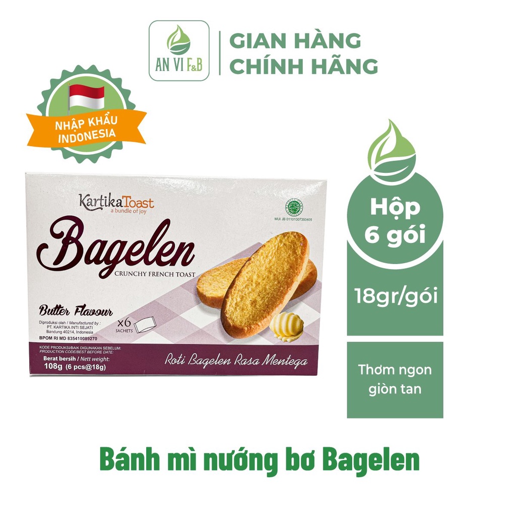 Bánh mì nướng phô mai kiểu Pháp giòn tan- Bagelen AN VI F&B