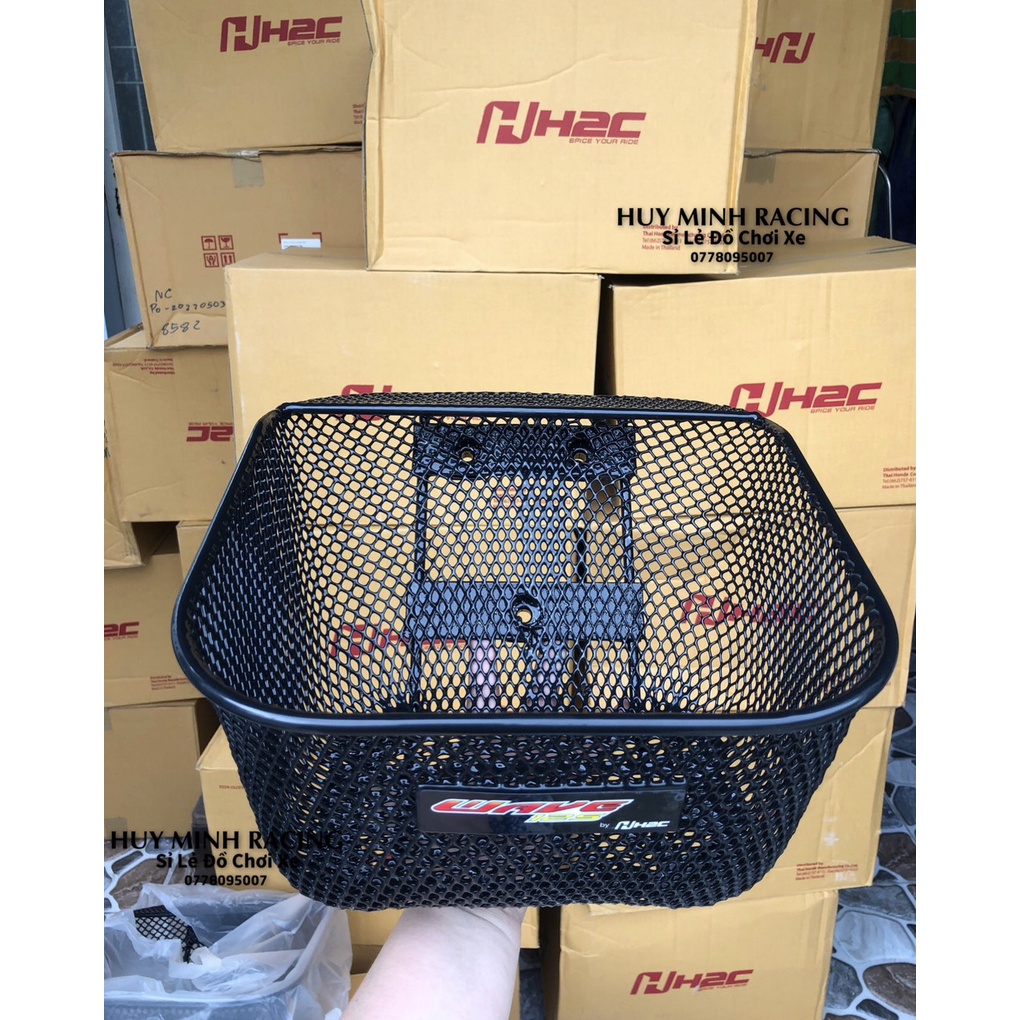 Rổ wave 125i dạng lưới cho wave 2 lổ trên 1 dưới- hàng chính hãng H2C