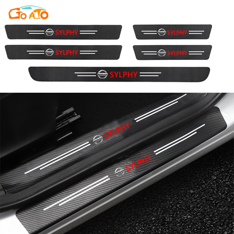 GTIOATO Cho Nissan Sylphy Sợi Carbon Dán Cửa ô Tô Miếng Dán Xe DáN  ̂́Ng XưỚC Ô Tô Dán Cốp Xe Hơi Phụ KiệN Xe HơI