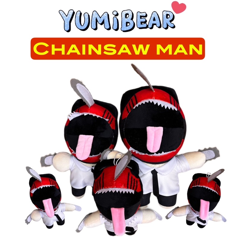 Thú Nhồi Bông Nhân Vật Chainsaw Man 3 Size (20cm,30cm,40cm)