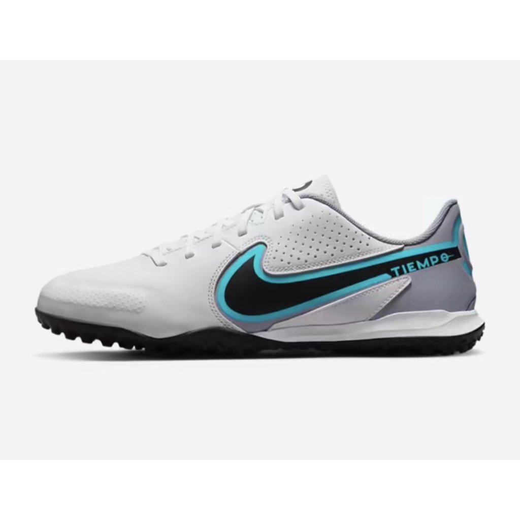(Chính hãng) Giày đá banh chính hãng Nike Tiempo Legend 9 màu Trắng Xanh TF, sân cỏ nhân tạo [TRUNGSPORT]