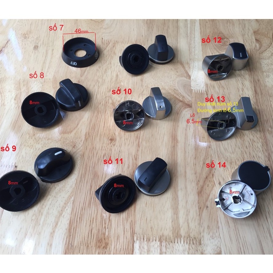 Nút / Núm vặn bếp gas dương các loại