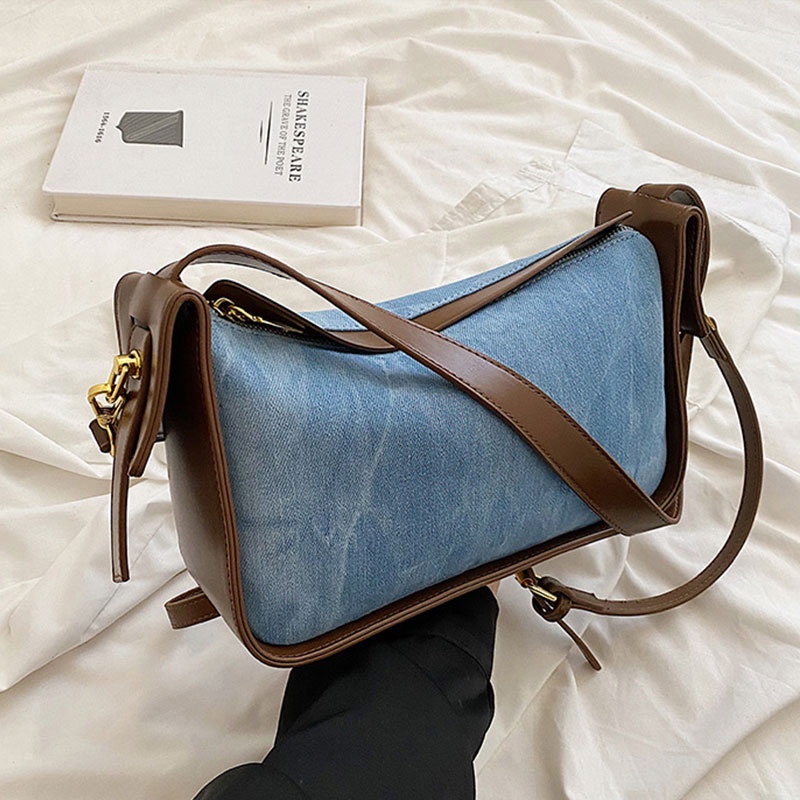 Mischa Túi Đeo Vai Dây Bản Rộng Phối Màu Tương Phản Thời Trang Cho Nữ