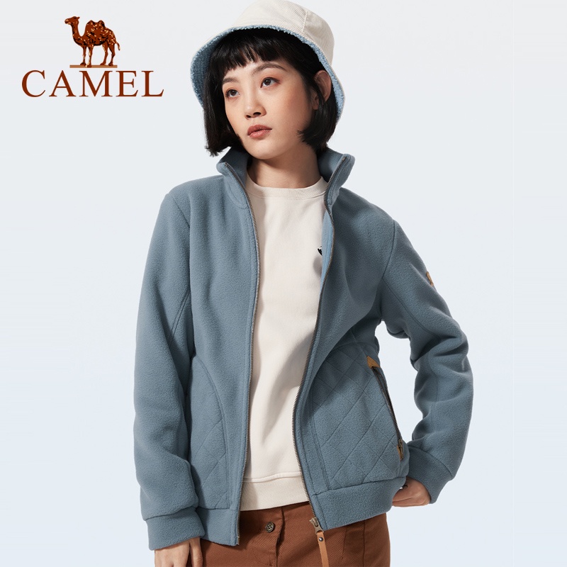 Áo khoác thể thao CAMEL lót lông cừu dày thời trang năng động trẻ trung