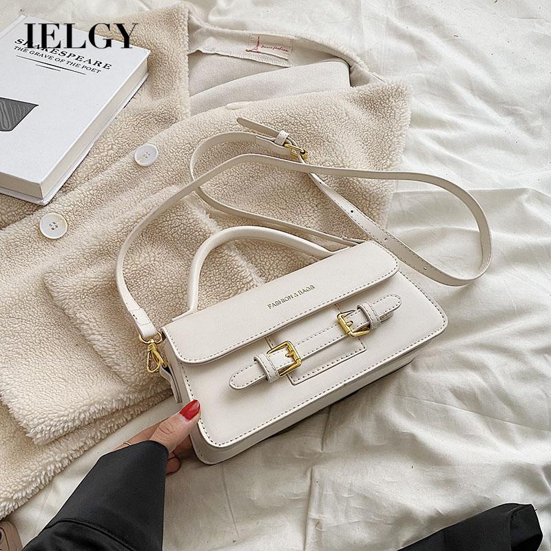 Túi Đeo Chéo Hình Vuông Nhỏ Đơn Giản Có Khóa Kéo Phong Cách harajuku Cổ Điển Cho Nữ