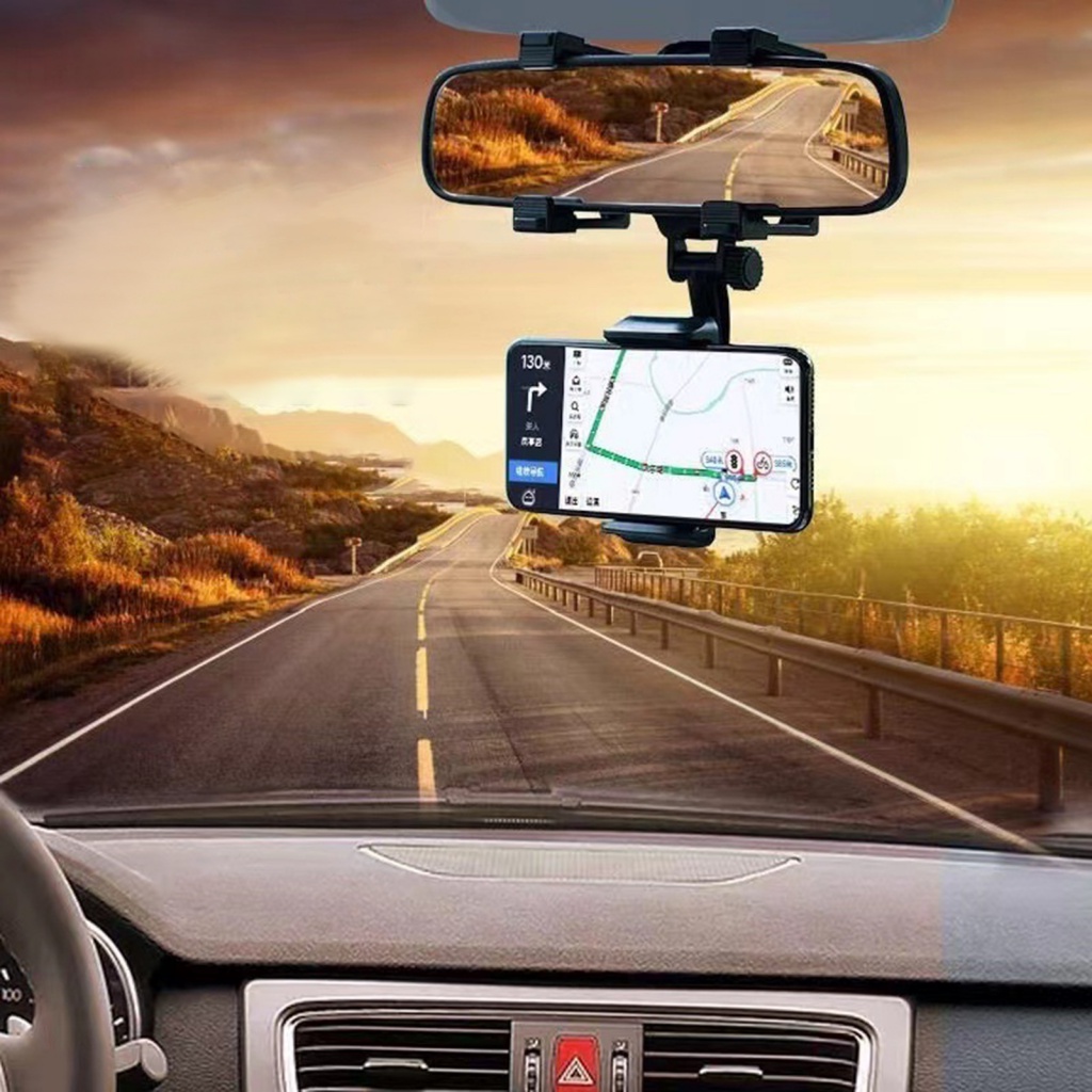 Giá Đỡ Điện Thoại / Gương Chiếu Hậu Tự Động Xoay Không Chặn Khóa Có Thể Điều Chỉnh Hình Hoa Hướng Dương Cho Xe Hơi