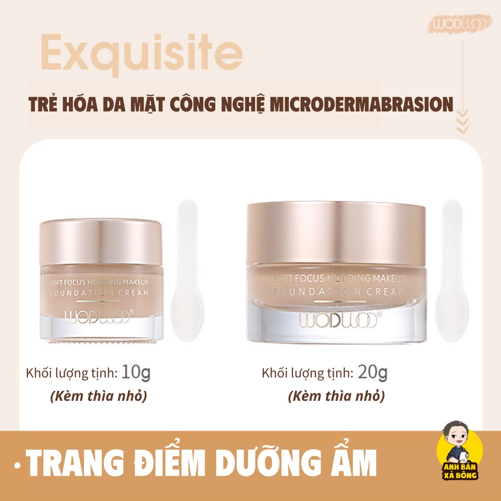 Kem Nền Dạng Lỏng WODWOD Soft Focus Holding Makeup Foundation Cream W942  W943