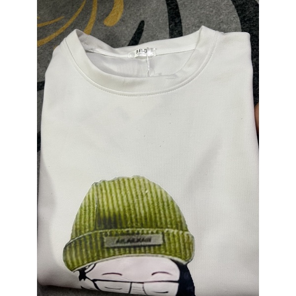 Áo thun Cô gái đội mũ xanh 3158 Unisex [FREESHIP] Phông kiểu form rộng tay bồng cá tính hàn quốc cotton khô đẹp