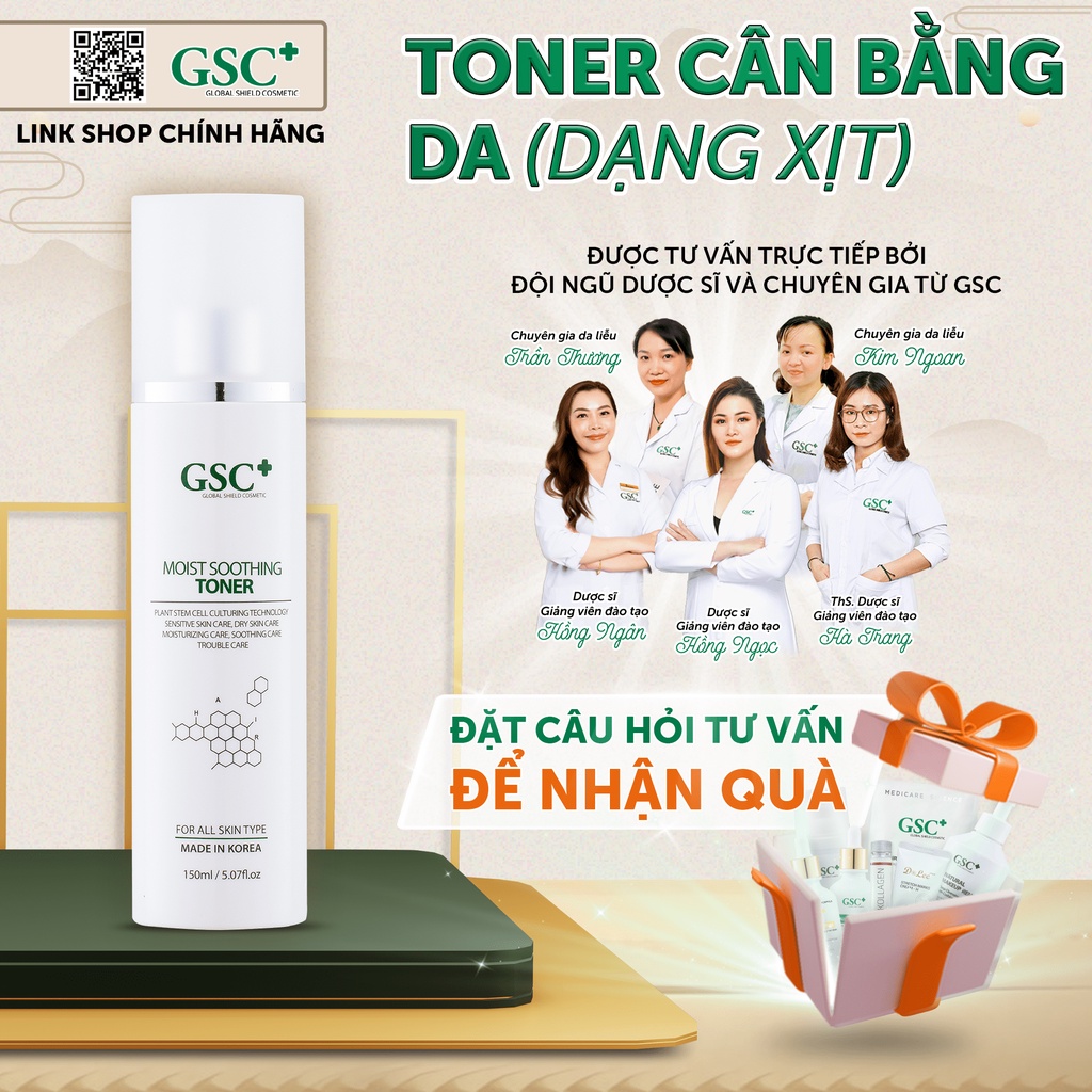 Toner cân bằng da GSC 150ml dạng xịt