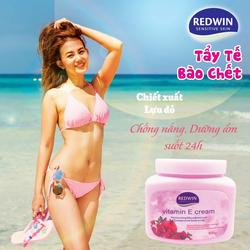 KEM TẨY TẾ BÀO CHẾT & DƯỠNG DA MỀM MỊN Redwin Vitamin E Cream Úc