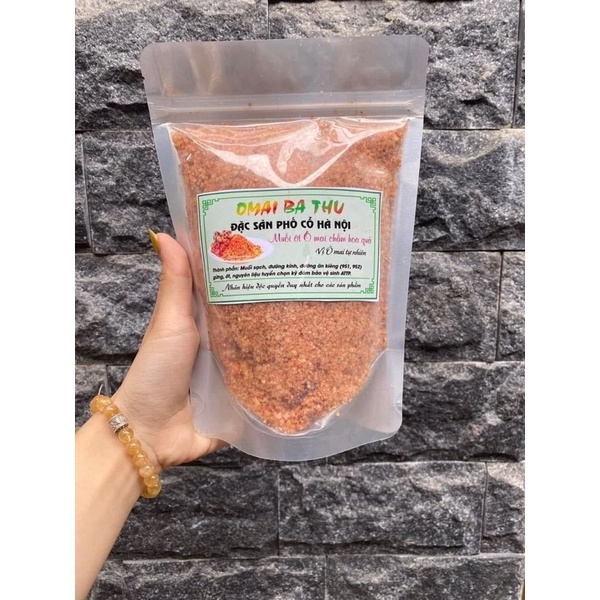 Muối ômai chấm trái cây hiệu Bà thu túi zip 500gr