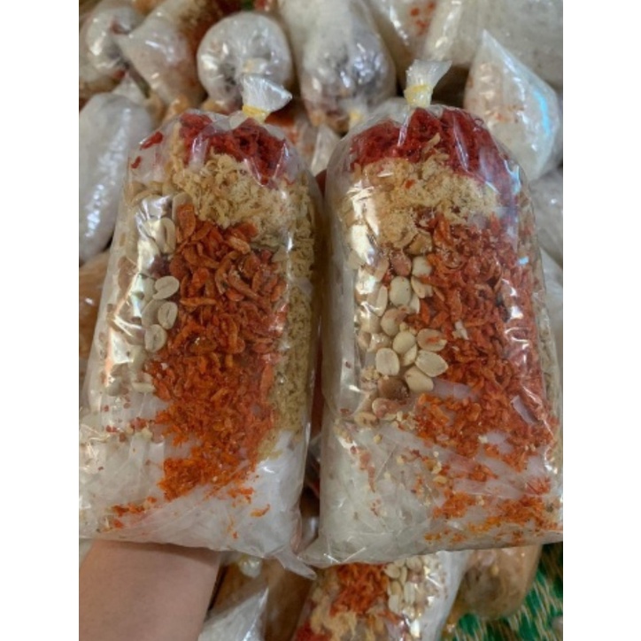 Bánh Tráng MIXIU - Trộn Đặc Biệt TOPPING SIÊU NHIỀU - Có tách gia vị riêng