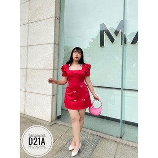 BIGSIZE Đầm đính nơ D21A