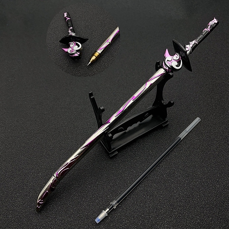 Bút Bi Tạo Hình Vũ Khí Anime Songping Game Genshin Va Chạm Đẹp Mắt