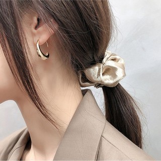 ※noon※bông tai mạ bạc 925 hình tròn thời trang