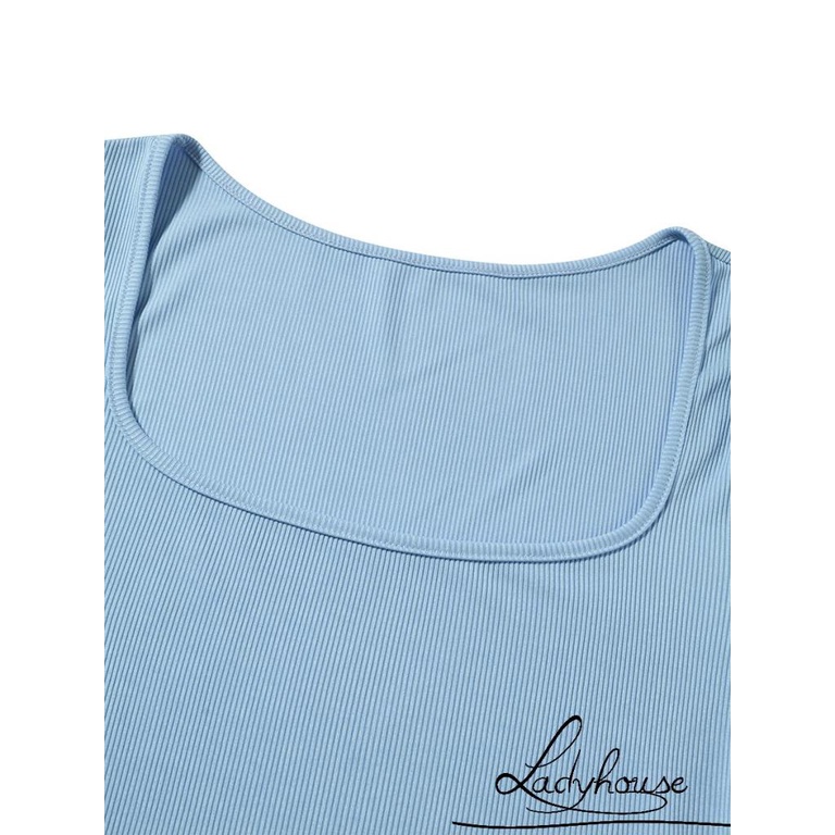 Đầm Ôm Dài Tay Cổ Vuông Màu Sắc Thời Trang Cho Nữ