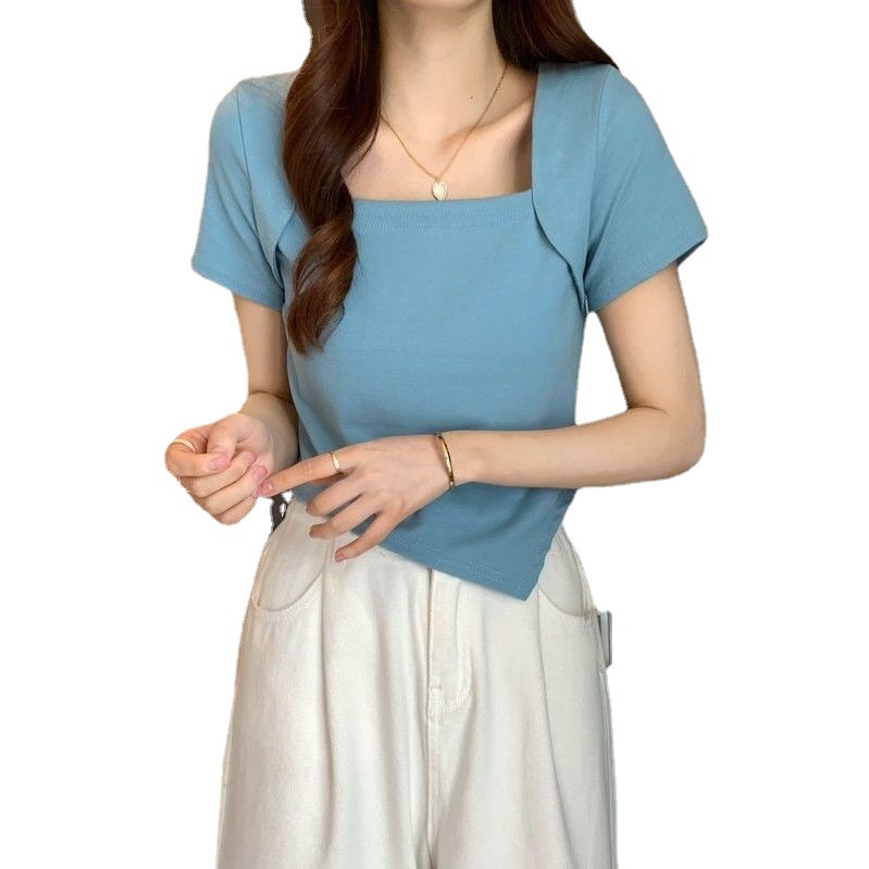 Áo kiểu NRVP ngắn tay dáng ôm thời trang cho nữ