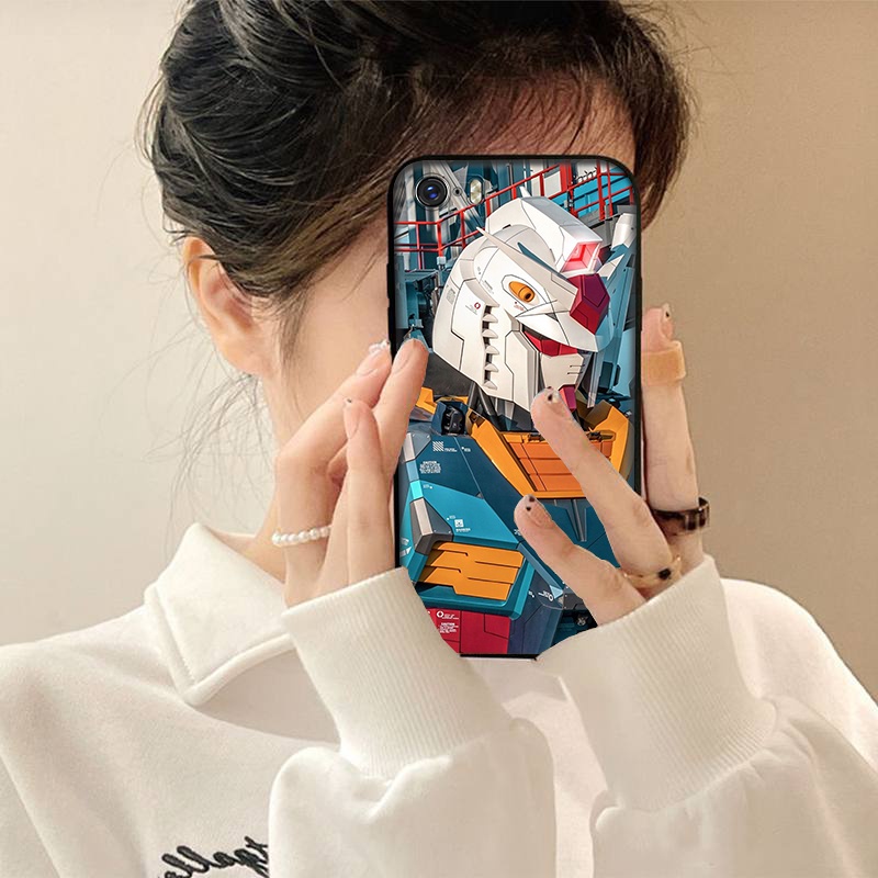 Ốp Điện Thoại Mềm Họa Tiết Gundam Cho iPhone 5 5s SE 6 6s