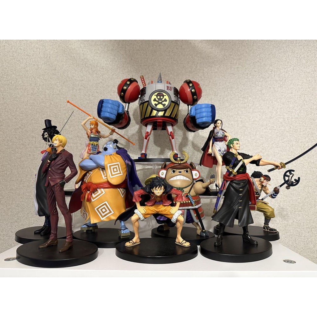 Mô hình chính hãng ONEPIECE - Team Mũ Rơm - Wano -  Ichiban Kuji One Piece vol.100 Anniversary - chính hãng BANDAI