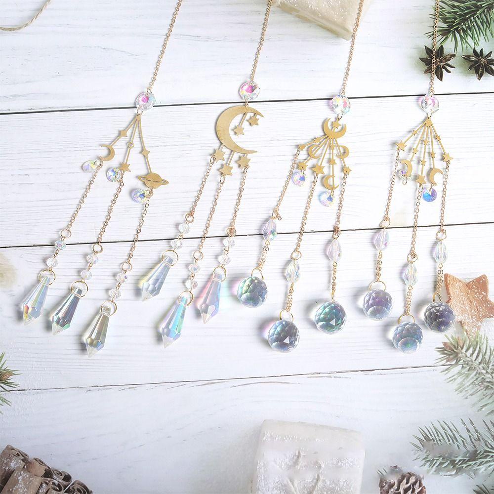 LET Lưới Bắt Giấc Mơ Màu Cầu Vồng Hình Ngôi Sao Mặt Trăng