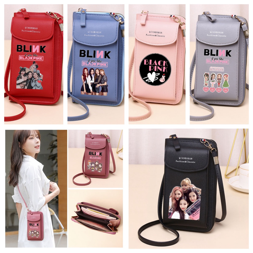 Túi Đeo Chéo Đựng Điện Thoại In Hình Blackpink Ví