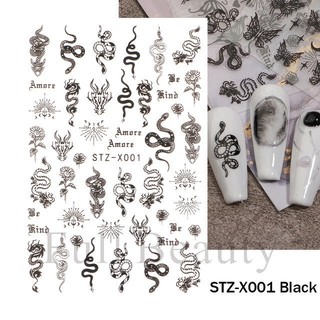 Sticker Dán Móng Hình Bướm 3d