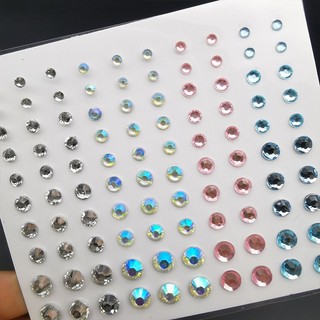 ✨✨lông ngọc trai trung tâm khuôn mặt trang điểm kim cương rhinestone trang trí mặt kim cương kim cươ