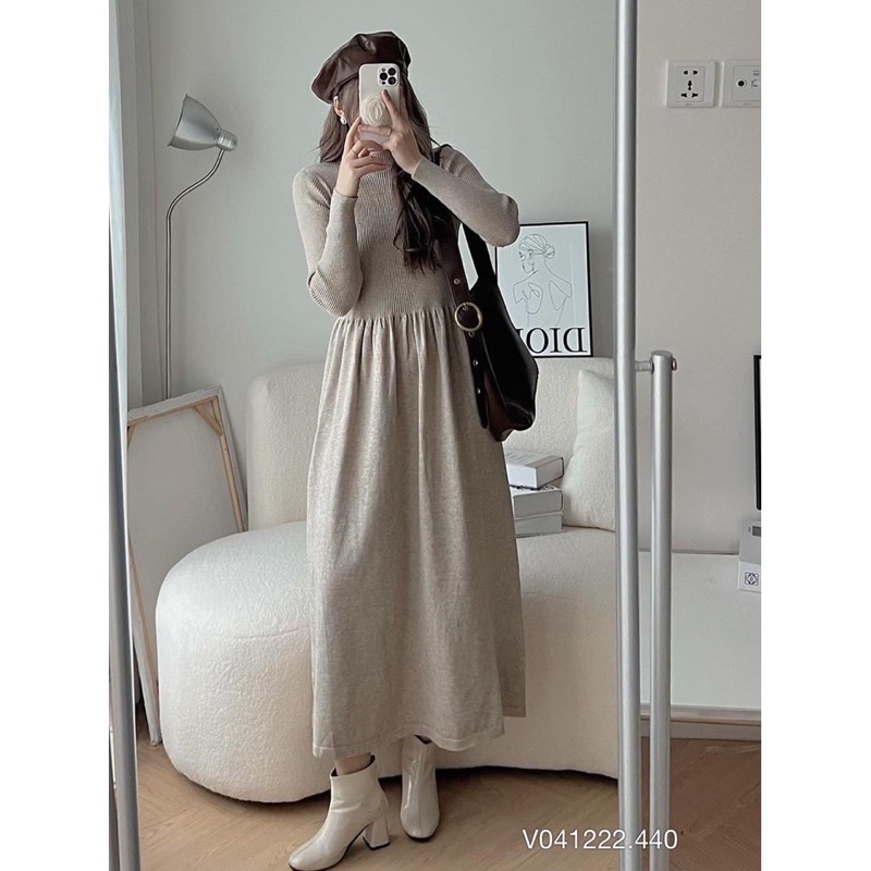 đầm len cổ 3p freesize new tag boo’s store