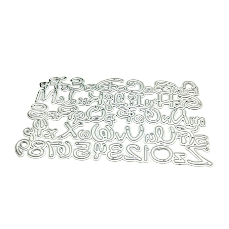 Khuôn Cắt Giấy Kim Loại Hình Chữ Cái Và Số Độc Đáo