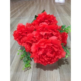 Chùm Hoa Mẫu Đơn - Hoa Lụa Cao Cấp -HOA GIẢ