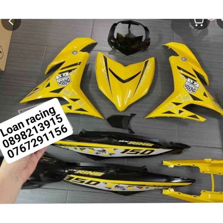 DÀN ÁO ,VỎ NHỰA EXCITER 150 9 MÓN LUÔN TEM ,CÁC MÀU LỰC CHỌN _ SHOP HƯƠNG RACING - VJC SÀI GÒN